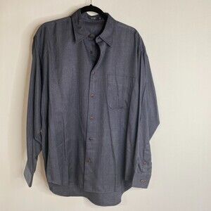 Johnnie Walker Silk Blend Button Down Long Sleeve Size L